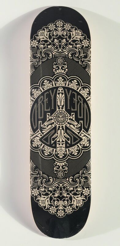 Shepard Fairey, ‘Obey Skate Deck’, c. 2008, Print, Offset lithograph in colors on skate deck, Heritage Auctions