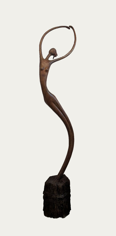 Ruth Bloch, ‘Dancer with Hair ’, 1999, Sculpture, Bronze, ZK Gallery