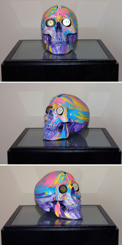 Damien Hirst, ‘The Hours Spin Skull #1’, 2009, Sculpture, Household gloss paint, resin and watch dials. Unique from a series of 210, Kenneth A. Friedman & Co.