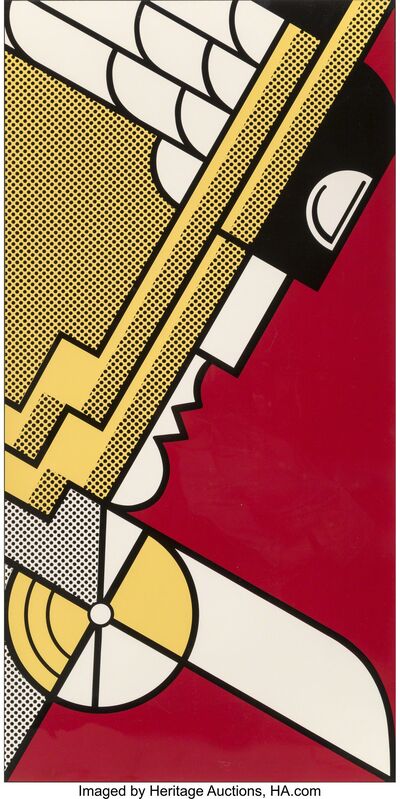 Roy Lichtenstein, ‘Salute to Aviation’, 1968, Print, Screenprint in colors on smoothe white wove aper, Heritage Auctions