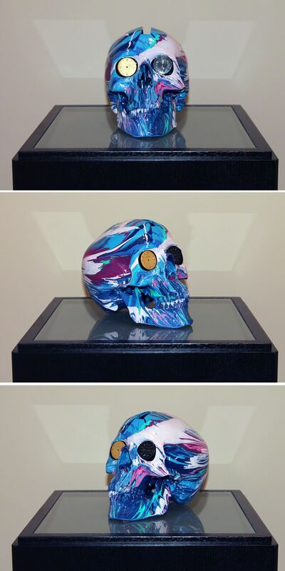 Damien Hirst, ‘The Hours Spin Skull #4’, 2009, Sculpture, Household gloss paint, resin and watch dials. Unique from a series of 210, Kenneth A. Friedman & Co.
