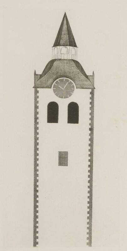 David Hockney, ‘The Clock Tower and The Clock (Tokyo 76)’, 1969, Print, Etching and aquatint, Sworders