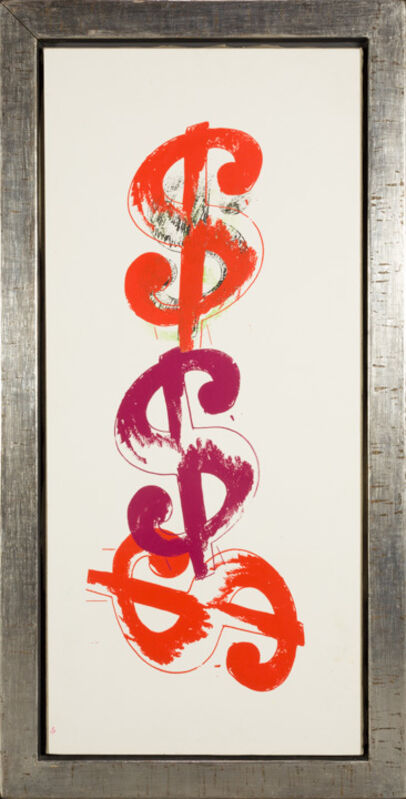 Andy Warhol, ‘$ Triple ’, 1982, Drawing, Collage or other Work on Paper, Silkscreen on paper, Rudolf Budja Gallery