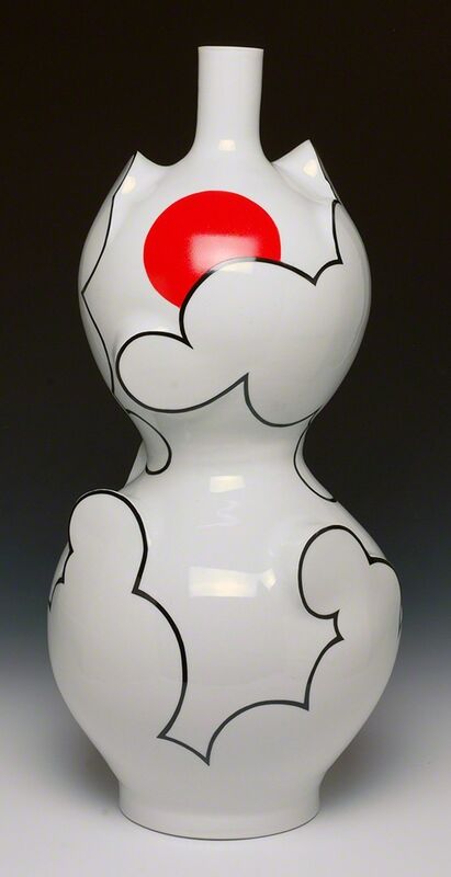 Sam Chung, ‘Gourd Cloud Bottle (1)’, 2015, Sculpture, Porcelain, Glaze, China Paint, Duane Reed Gallery