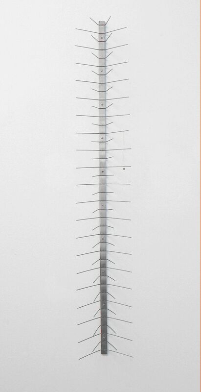 Heike Mutter & Ulrich Genth, ‘untitled’, 2011, Sculpture, Pigeon defense grid, stainless steel, silver, Taubert Contemporary