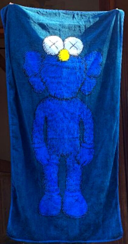 KAWS, ‘BFF Limited Edition Oversized Beach Towel/Wall Hanging’, 2016, Design/Decorative Art, Silkscreen on100% cotton beach towel/Wall hanging, Alpha 137 Gallery Gallery Auction
