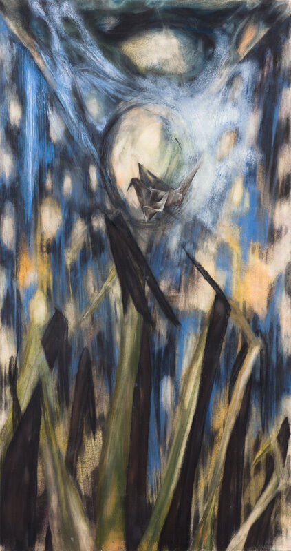Magdalena West, ‘untitled’, 2014, Painting, Ölfarben-,Terpentingemisch,Kohle,Wachsemulsion,Ölfarbe,Pastellkreide auf Leinwand, galerie burster