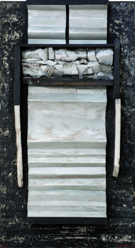 Juan Ventayol, ‘Sueño mineral’, 1967, Mixed Media, Wood & metal on hard board, Galería de las Misiones