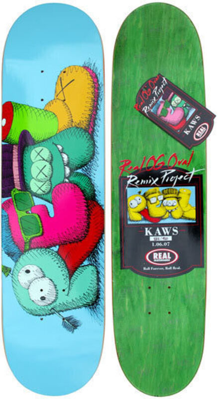 KAWS, ‘Real Fake’, 2007, Other, Screenprint on wood skateboard deck, DIGARD AUCTION