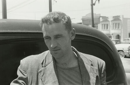 Allen Ginsberg, ‘Neal Cassady, young and handsome age 29, checking out cars in North Beach used car lot, San Francisco’