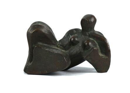 Timo Solin, ‘Bronze reclining female nude abstract figure’