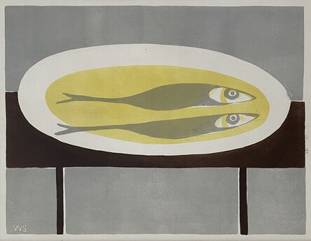 William Scott (1913-1989), ‘Fish on a Plate’, 1951
