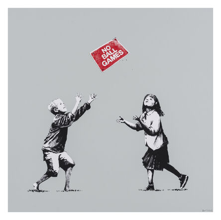 Banksy, ‘No Ball Games (Grey)’, 2009