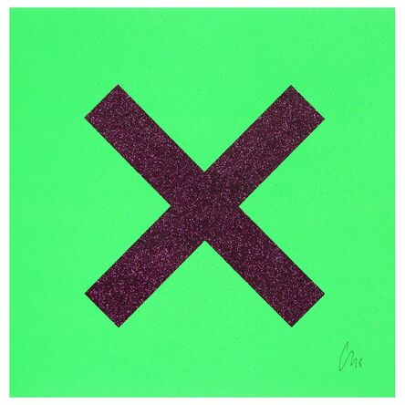 Chris Levine, ‘Marks the Spot (Purple on Green)’, 2018