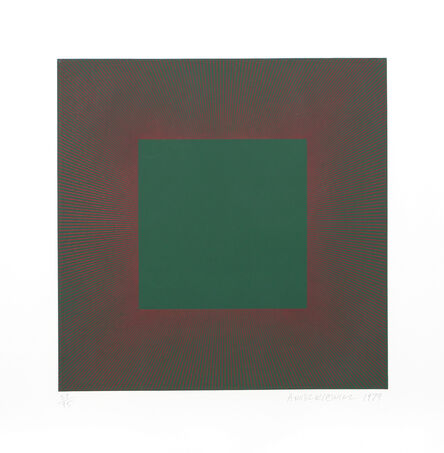 Richard Anuszkiewicz, ‘Autumn Suite (Green with Red)’, 1979