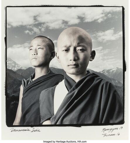 Phil Borges, ‘Namgyal, 13 and Thuman, 16, Dharmsala, India’