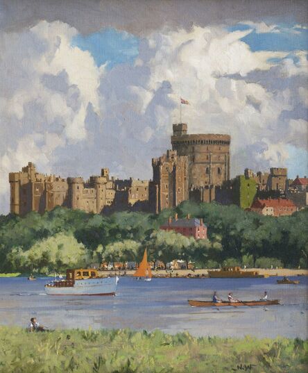 Norman Wilkinson, ‘Windsor Castle from the River Thames’