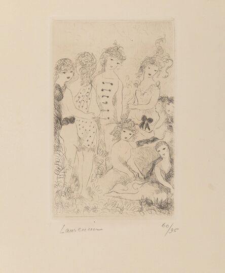Marie Laurencin, ‘Huit Filles dans un PrĂŠ, from Dix Filles dans un PrĂŠ’, 1926