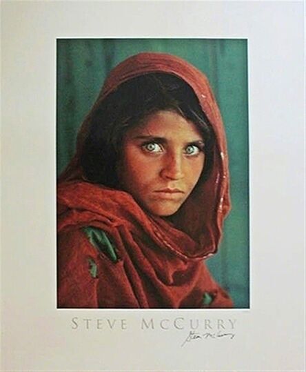 Steve McCurry, ‘Sharbat Gula, Afghan Girl, Pakistan Poster (Signed)’, 1984
