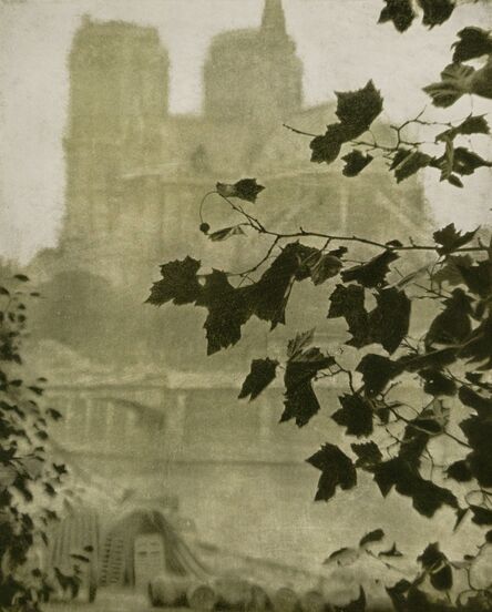 Alvin Langdon Coburn, ‘Portrait of Auguste Rodin and Notre Dame (two works)’, 1906 (each)-printed later