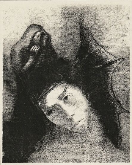 Odilon Redon, ‘Quel est le but de tout cela?, from Tentation de Saint-Antoine’, 1896