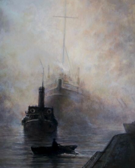 Lawrence Gipe, ‘Thames, 1952 (Break in the Fog)’, 2020