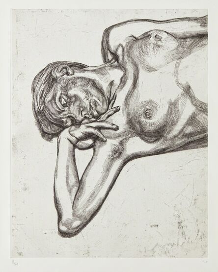 Lucian Freud, ‘Head and Shoulders of a Girl’, 1990