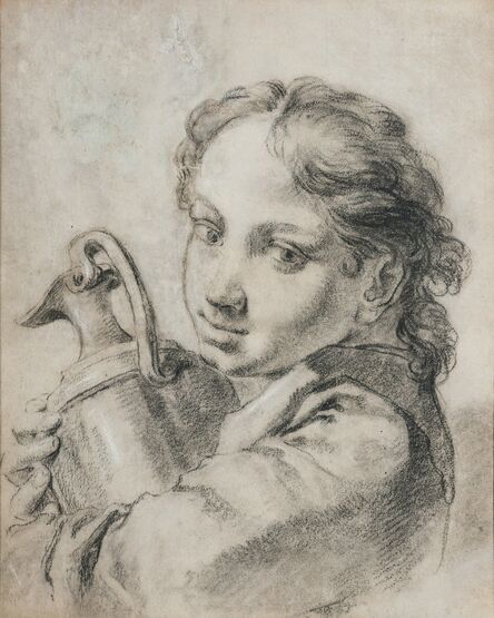 Giuseppe Angeli, ‘Portrait de jeune homme à la cruche’