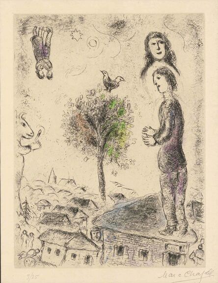 Marc Chagall, ‘CELUI QUI DIT LES CHOSES SANS RIEN DIRE (C. BOOKS 99)’, 1976
