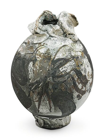 Paul Soldner, ‘Fine large vase with abstract design, Claremont, CA’