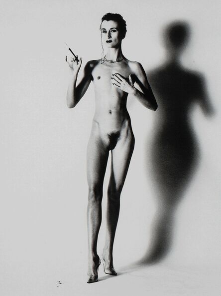 Helmut Newton, ‘Violetta with Monocle (Big Nude IX), Paris’, 1991