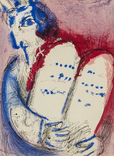 Marc Chagall, ‘Moses II; Moses III (from Verve Vol. VIII) (Cramer 25)’, 1956