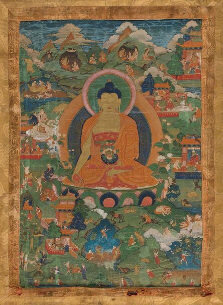Unknown Artist, ‘Tibetan Thangka of Shakyamuni Buddha’, 18th Century
