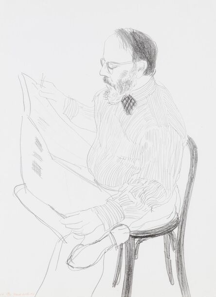 David Hockney, ‘Henry Reading the Newspaper’, 1976