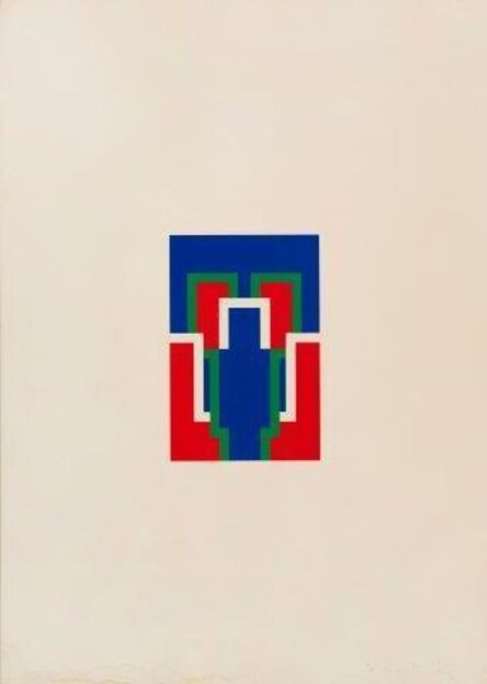 Robyn Denny (1930-2014), ‘Thomas Suite IV (blue & red)’, 1975