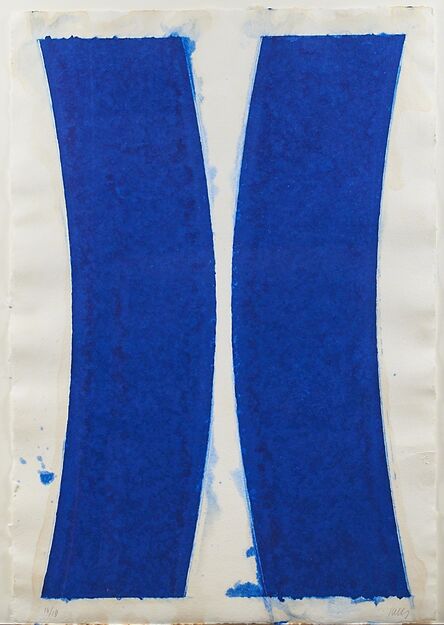 Ellsworth Kelly, ‘Colored Paper Image V (Blue Curves)’, 1976