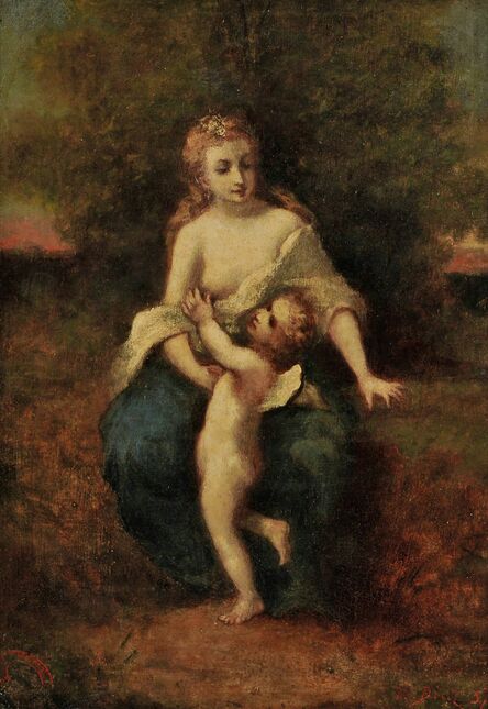 Narcisse Virgile Diaz de la Peña, ‘Mother and Child (possibly Venus et l'Amour)’
