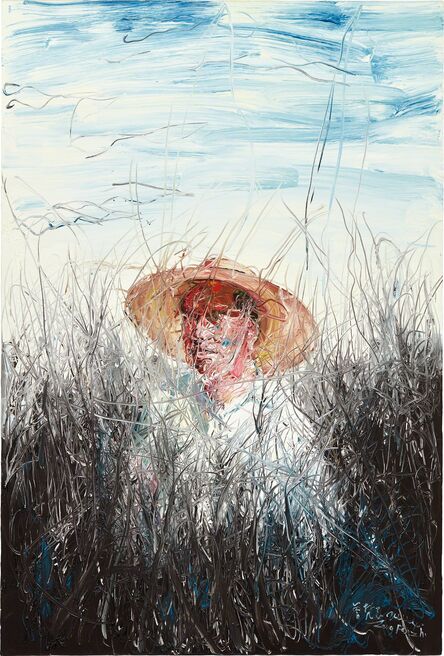 Zeng Fanzhi 曾梵志, ‘A Man with a Straw Hat’, 2004