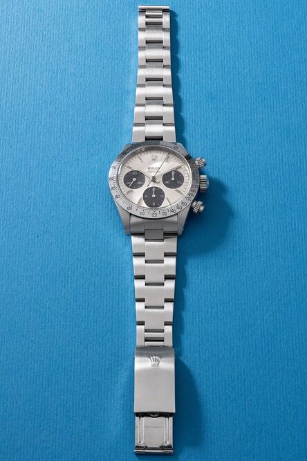 Rolex, ‘A very attractive and highly rare stainless steel chronograph wristwatch with oversized “Big Eye” registers, bracelet and guarantee’, Circa 1973