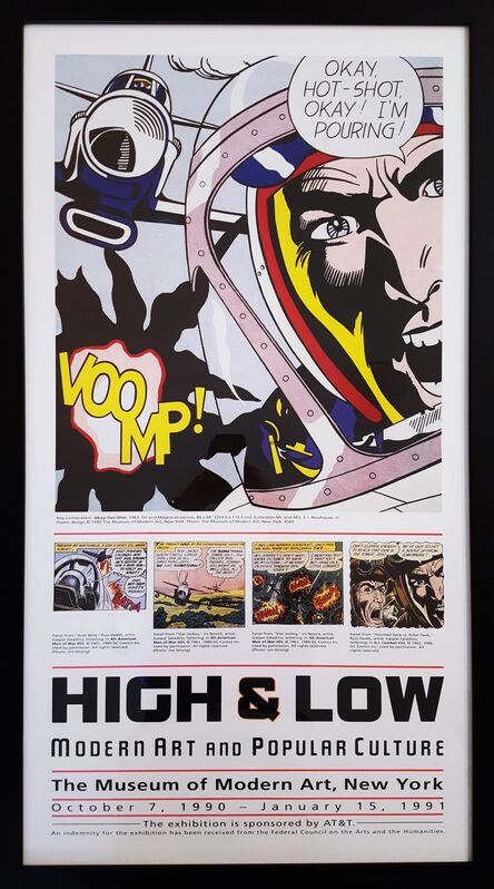 Roy Lichtenstein, ‘High & Low. Modern Art and Popular Culture (MoMA)’, 1990, Posters, Offset-Lithograph, Exhibition Poster, Graves International Art