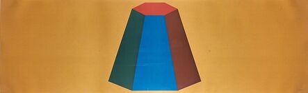 Sol LeWitt, ‘Flat Top Pyramid with Colors Superimposed (Yellow)’, 1988