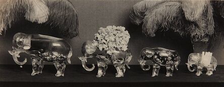 Paul Outerbridge, ‘Four Glass Elephants’, 1924
