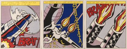After Roy Lichtenstein, ‘As I Opened Fire, triptych’, 1966