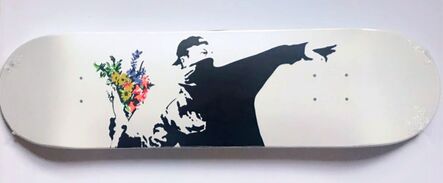 Banksy, ‘Flower Bomber Skate Deck’, 2018
