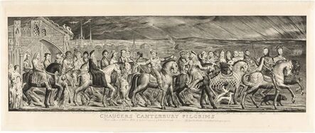 William Blake (1757-1827), ‘CHAUCER'S CANTERBURY PILGRIMS (ESSICK 16)’, 1810