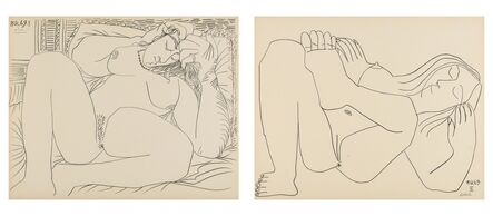 Pablo Picasso, ‘Femme Nue, nos. 11.8.69, nos. I & VI’, 1969