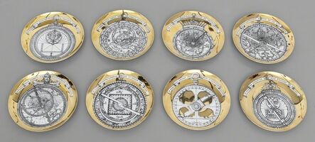 Piero Fornasetti, ‘Eight plates from 'Astrolabio' series promotional products for Azienda G.C. Sarzano’, 1968
