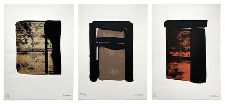 Pierre Soulages, ‘Sur le mur d’en face (3 Works)’, 1979