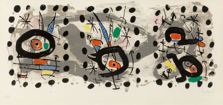 Joan Miró, ‘Solar Bird, Lunar Bird, Sparks’, 1967