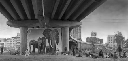 Nick Brandt, ‘Underpass with Elephants (Lean back, your life is on track)’, 2015